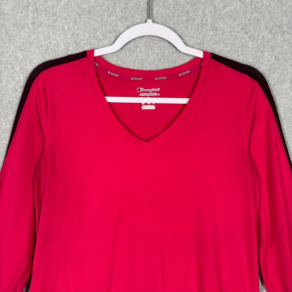 Champion Shirt Womens Small Pink Performance Vapor Loose Running Activewear - Picture 2 of 13